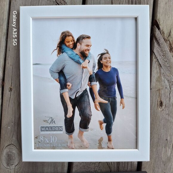 8x10 Malden Picture Frames In Black & White Finish With Easel Back - Picture 3 of 4